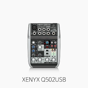 [베링거] XENYX Q502USB, 아날로그 오디오믹서/ 5입력 2버스/ 콤프/ 오디오인터페이스